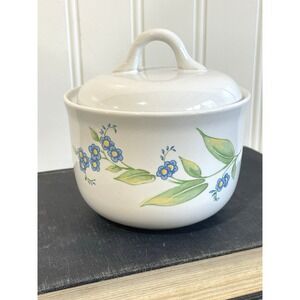 Corelle Coordinates MY GARDEN Pattern 4" Sugar Bowl w/Lid Discontinued Vintage